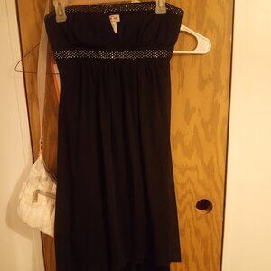 Cute black high-low dress